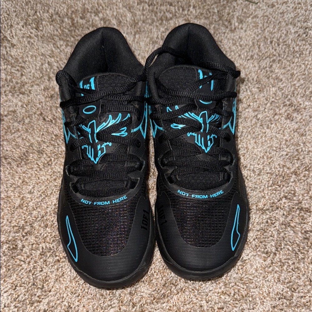 Puma Black and Blue Sneakers with Sporty Design